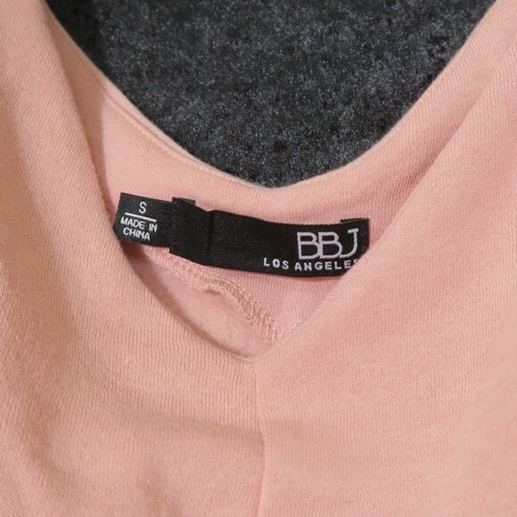 Long Sleeve Crop Top V neck athleisure activewear look SOFT Sz S BBJ Los Angeles - Picture 14 of 14